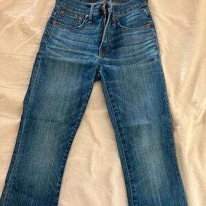 Madewell Blue Straight Leg Jeans